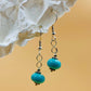 Handmade Murano Glass Dangle Earrings, Colorful Polka Dot Artisan Jewelry