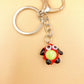 Handmade Murano Glass Bead Keychain, Venetian Charm, Colorful Key Ring Accessory