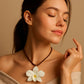 Pendant + Necklace Made From real Orchid Flowers