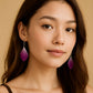 Orchid Petal Earrings made from real flowers