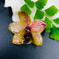 Real Orchid Flower Pendant, Preserved Resin Jewelry (Pin and Keychain Only)