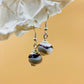 Handmade Murano Glass Dangle Earrings, Colorful Polka Dot Artisan Jewelry