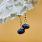 Handmade Murano Glass Dangle Earrings, Colorful Polka Dot Artisan Jewelry