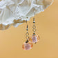 Handmade Murano Glass Dangle Earrings, Colorful Polka Dot Artisan Jewelry