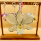 Real Orchid Flower Keychain, Preserved Resin Jewelry