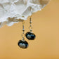 Handmade Murano Glass Dangle Earrings, Colorful Polka Dot Artisan Jewelry