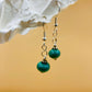 Handmade Murano Glass Dangle Earrings, Colorful Polka Dot Artisan Jewelry