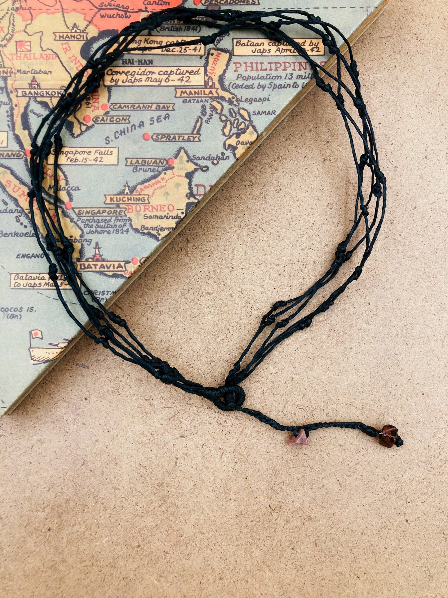 Natural stone necklaces and bracelets