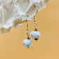 Handmade Murano Glass Dangle Earrings, Colorful Polka Dot Artisan Jewelry