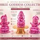 3D Printed Miniature Three Goddesses of Divine Blessings for Diorama & Fairy Garden