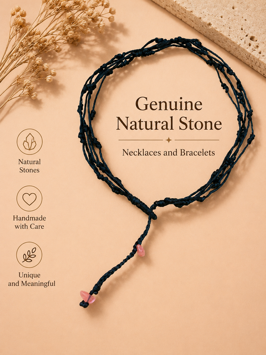 Natural stone necklaces and bracelets