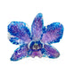 Real Orchid Flower Pendant, Preserved Resin Jewelry (Pin and Keychain Only)