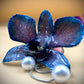 Pendant + Necklace, Dendrobium Orchid, made from real flowers.