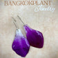 Orchid Petal Earrings made from real flowers