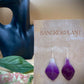 Orchid Petal Earrings made from real flowers