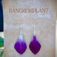 Orchid Petal Earrings made from real flowers