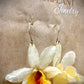 Earrings made from real flowers