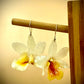 Earrings made from real flowers