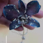 Pendant + Necklace, Dendrobium Orchid, made from real flowers.