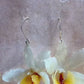 Earrings made from real flowers